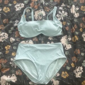 Athleta Clean Full Rib Swimsuit - Dawn Blue